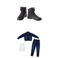 thumbnail image 1 of 1/6 Ropa Masculina Pantalones De Mezclilla Camisa De Pantalones Zapatos Para 12 '' Muñecas HT Zulema Trajes de figuras de acción masculinas, 1 of 8