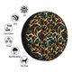 thumbnail image 4 of Fotbe Teal Leopard Funda de Llanta de Repuesto con Estampado, Engrosada, Ajuste Universal para Jeep, Remolque, RV, SUV, Camión-15 inch, 4 of 6