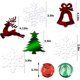 thumbnail image 2 of Decoraciones navideñas en forma de remolino, campana de árbol, reno, copo de nieve, decoraciones navideñas para el techo, suministros para fiestas navideñas en el país de las marav, 2 of 5
