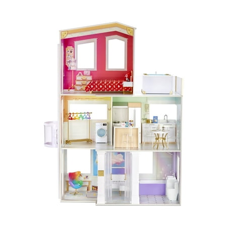Rainbow High Townhouse 3-Story Wood Dollhouse – L.O.L. Surprise