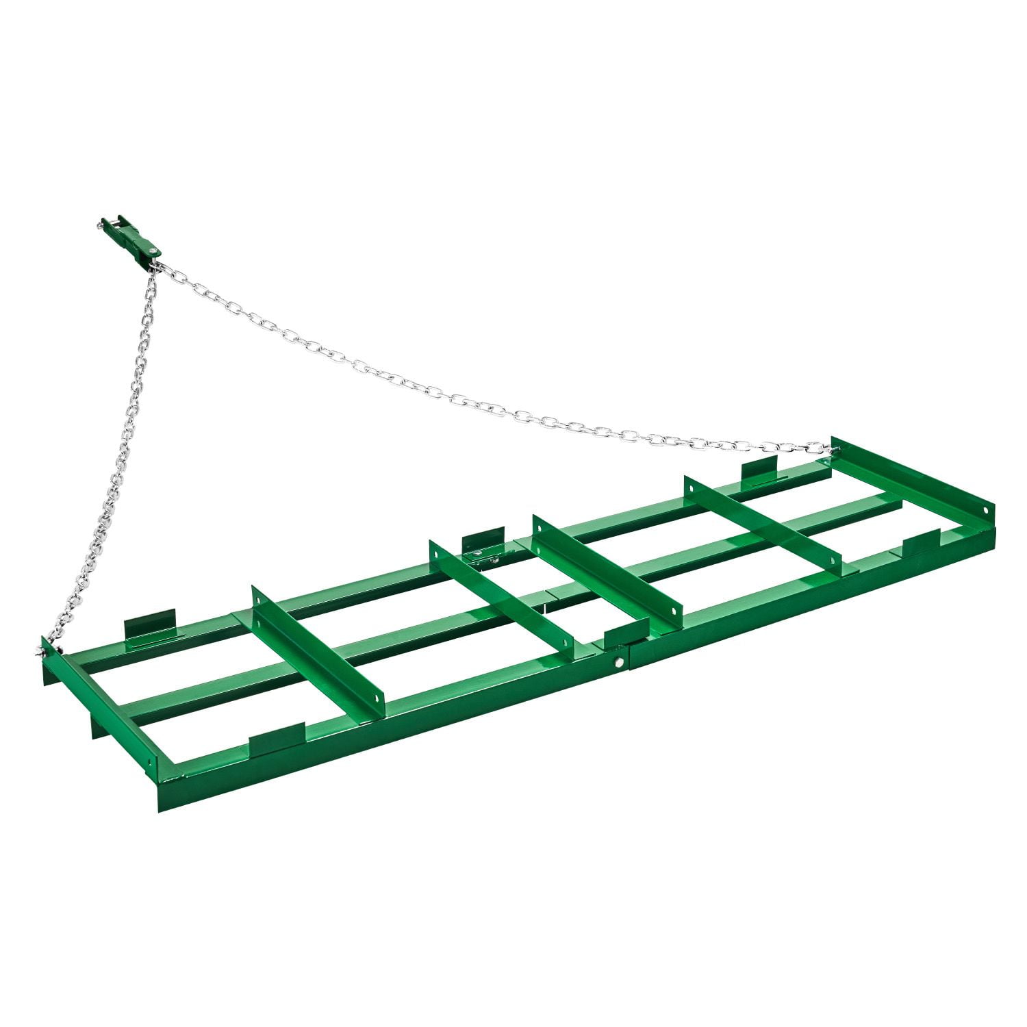 Drag Harrow 6 ft Tow Behind Adjustable Bars and 72 in Chain Driveway Grader Landscape Rake for ATV UTV Tractor Mower Lawn Leveling