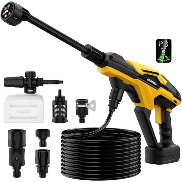 Hidrolavadora Inalámbrica ZixDeNex 800 PSI con Boquilla 6 en 1