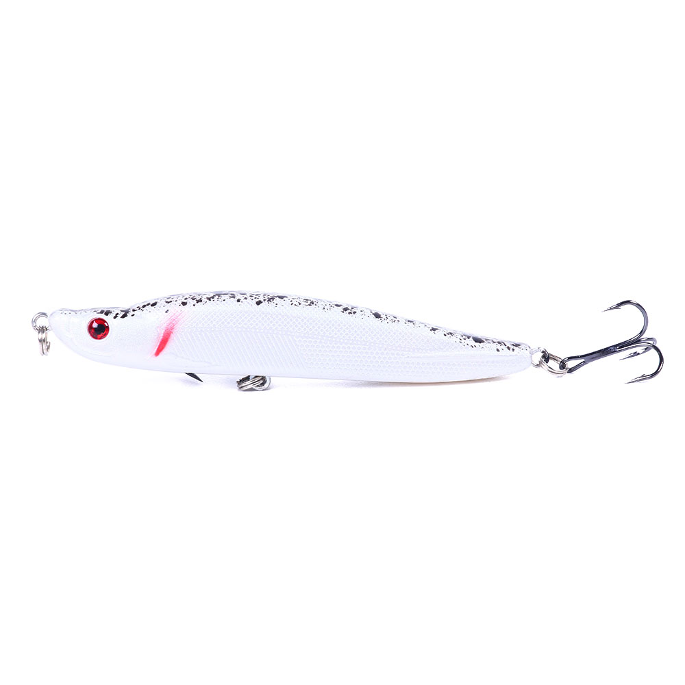 HENGJIA Fishing Lures for Bass Trout, Pencil Popper Fishing Lure for Bass Catfish Pike Perch,  Sinking Lifelike Swimming Lures Hard Bait for Freshwater Saltwater