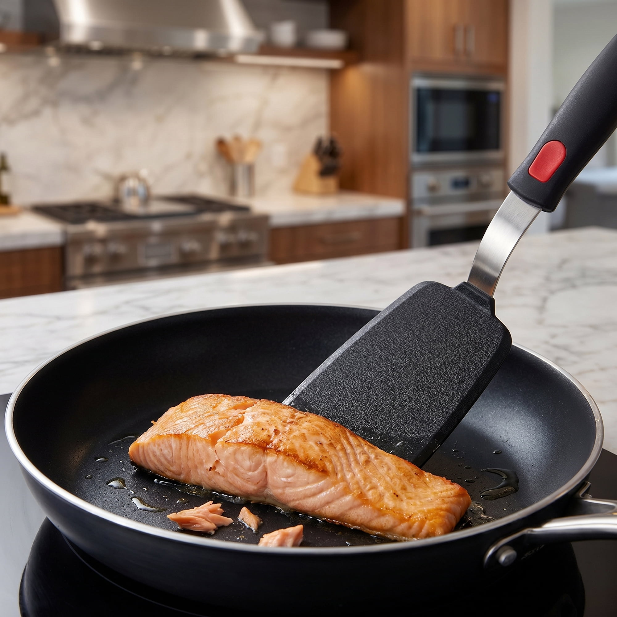 Unique Bargains Durable Heat-Resistant Dishwasher Safe Spatula Utensil Black 12.8" x 3.3"