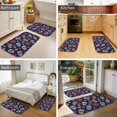thumbnail image 4 of Skull and Rose Gothic Pattern Bath Mat Set Of 2,Non-Slip Rug for Bathroom,Kitchen,Bedroom,Entrance, 30x17 and 23.5x15.7 Inches, 4 of 5