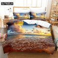 thumbnail image 1 of Seaside Beach Bedding Set Duvet Cover Set Bedding Digital Printing Bed Linen Bedding Set Fashion Design3-Piece Bedding Set (1 Duvet Cover + 1163 Pillow Shams) Bed Sheets, 1 of 5