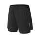 thumbnail image 1 of Pantalones Cortos para Hombre con Bolsillos de Cremallera Bandaje de Color Sólido Cintura Elástica Casual Bottoms de Moda Pantalones Cortos para Hombre Cintura Elástica, 1 of 4