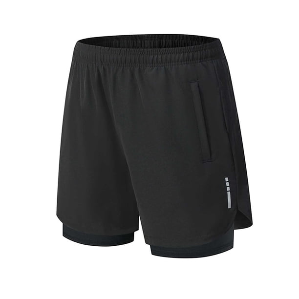 Pantalones Cortos para Hombre con Bolsillos de Cremallera Bandaje de Color Sólido Cintura Elástica Casual Bottoms de Moda Pantalones Cortos para Hombre Cintura Elástica
