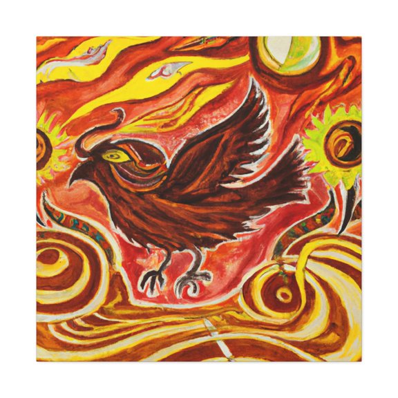 Song Sparrow Singing. - Canvas