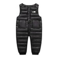 thumbnail image 5 of MEZZALL Child Pants Insulated Winter Pants Girls With Detachable Suspenders Thermal Fuzzy Trousers Kids Cold Weather Outdoor Play Holiday Slacks, 5 of 5