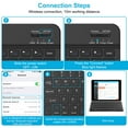 thumbnail image 4 of Cimetech Bluetooth Keyboard, Ultra-Slim Wireless Keyboard Quiet Portable Design with Built-in Rechargeable Battery, Fast Charging for iPad, iPhone, MacBook, Tablet,IOS, Android 3.0 and Above OS Black, 4 of 8