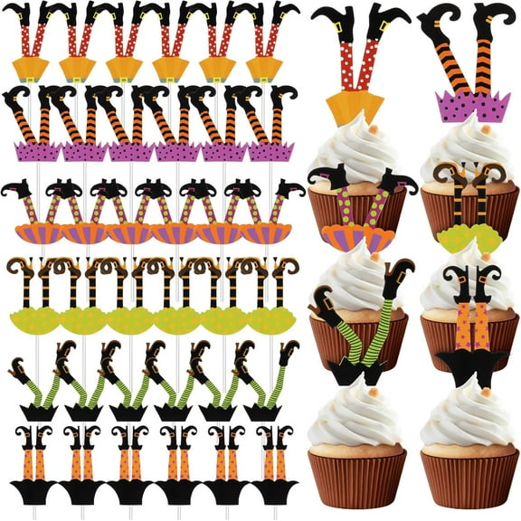 48 Pieces Sport Cupcake Toppers Picks Cake Decorations Sport Cake Topper for Baby Shower Birthday Party