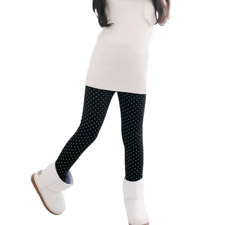 

Girls Warm Winter Fleece Lined Leggings Toddler Pants for Girls Tights for Girls Christmas Tights for Girls