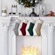 thumbnail image 1 of Adornos Navideños de Punto, Bolsa de Dulces de Lana con Borlas, Detalles de Corazón y Borlas, Decoración Navideña Versátil, Repisa para Chimenea, Regalo Considerado, 1 Pieza, 1 of 5