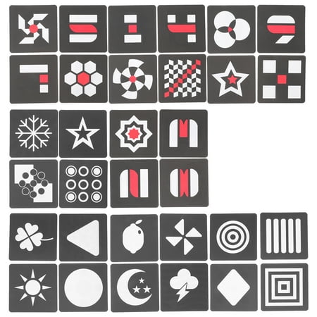 

1 Set Black and White Cards for Baby Educational Toys Newborn Learning Cards