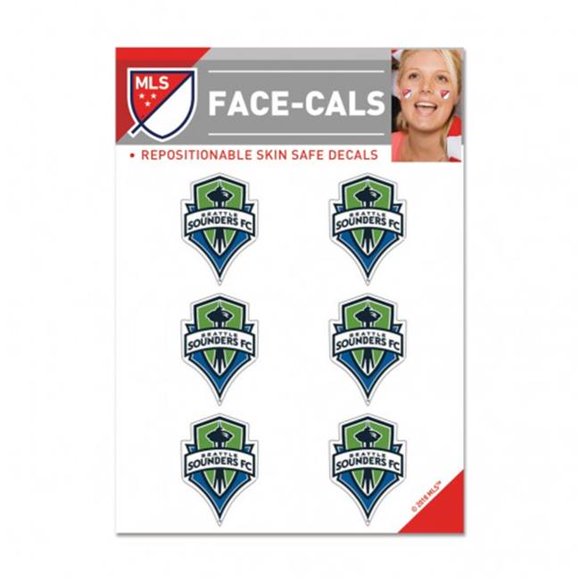 Wincraft 1493442858 MLS Seattle Sondeurs FC Tatouage Visage Cals