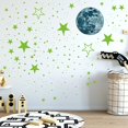thumbnail image 5 of Pegatinas de pared pegatinas luminosas estrellas luminosas pegatinas luminosas calcomanías de pared sistema solar estrellas fluo, 5 of 5