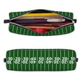 thumbnail image 2 of Cauagu American Football Field1 Print Leather Pencil Pen Case - Stationery Bag Portable Stationery Bag Big Capacity Pencil Pouch Cosmetic Organizer Bag for Men & Women, 2 of 7