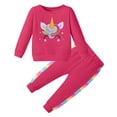 thumbnail image 2 of Toddler Girl Clothes Fall Winter Jogging Outfit Little Girl Unicorn Sweatsuit+ Pants Set Baby Sweatshirt Clothing 1-5Y, 2 of 5