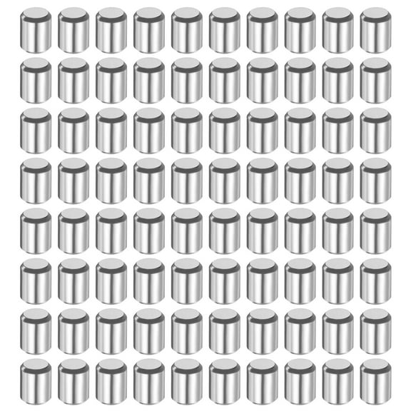 80 Pack 4 mm x 5 mm Dowel Pins, 316L Stainless Steel Cylindrical Dowel Pins Shelf Support Peg Pin Rod Fasten Elements Metal Shelf Pegs Silver Tone