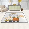thumbnail image 2 of Dreamtimes Harvest Pumpkin Area Rug, 36"x24" Happy Thanksgiving Non-Slip Washable Indoor Door Mat, Absorbent Floor Mat for Bedroom Kitchen Entryway Bathroom, 2 of 7