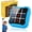 Blue, variant on Carlikeit 4-in-1 Electronic Tic Tac Toe Bolt Puzzle Game, Handheld Strategy Console with Silent Mode, Memory Flash, and Whack-a-Mole, Portable Travel Brain Game for Home, Office, or Gifts