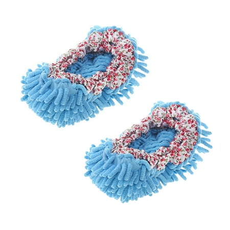 

1pair Cleaning Tool Elastic Band Shoe Covers Soft Durable Men Slippers For Floor
