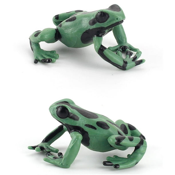 7 Pieces Realistic Frog Figurines Animal Model for Yard Collection