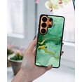 thumbnail image 5 of WIRESTER Shockproof Soft Rubber Cover Case for Samsung Galaxy S26 Ultra 6.9" 2026, Marble Gold And Green, 5 of 5