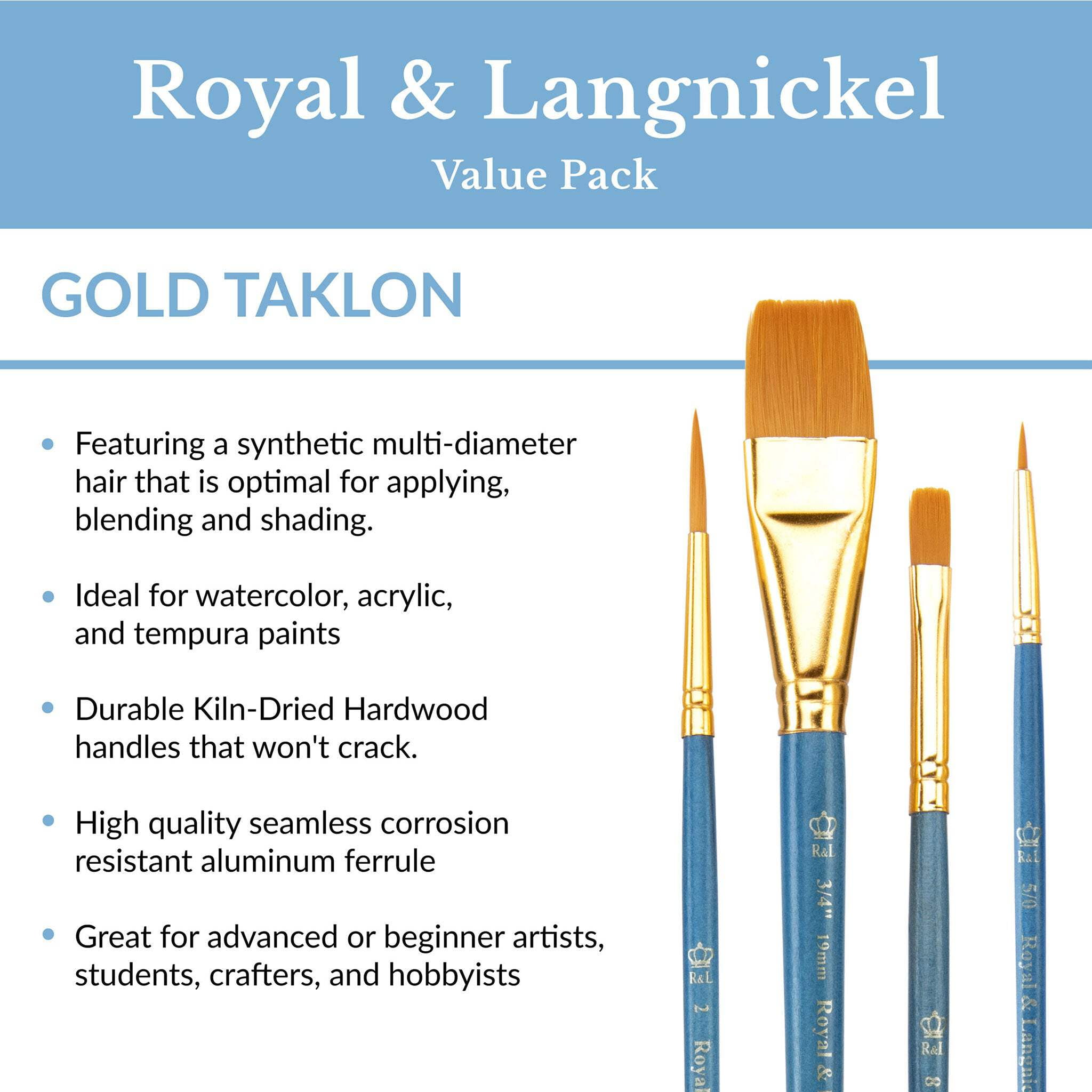 RSET-9313 | 12pc LONG HANDLE GOLD TAKLON
