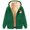 Green, variant on Womens Hoodies Halloween Unisex Casual Graphic Zip Up Sweatshirt Long Sleeve Pullover Tops With Pockets Fleece Lined Warm Fit Beige L