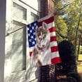 thumbnail image 2 of Carolines Treasures BB9696CHF Siberian Husky Grey Patriotic Flag Canvas House Size  Large multicolor, 2 of 4