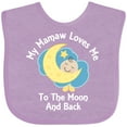 thumbnail image 3 of Inktastic Mamaw Grandma Loves Me Girls Boys Boys or Girls Baby Bib, 3 of 4