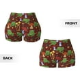 thumbnail image 3 of Sikiie Frogs and Mushrooms Print Workout Shorts Women Scrunch Butt Gym Shorts Seamless High Waist Tummy Control Yoga Biker Athletic Shorts, 3 of 5