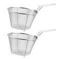 thumbnail image 1 of EeaseCA 2 Pcs Paniers à Friture en Acier Inoxydable Cuisine Paniers à Poulet pour Frire (Argent), 1 of 8
