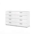 thumbnail image 3 of Tvilum Loft 8 Drawer Double Dresser for Adults, White, 3 of 18