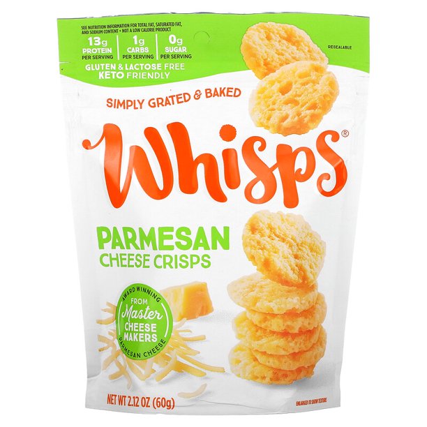 Whisps, Parmesan Cheese Crisps, 2.12 oz