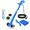Large Bundle, variant on Small Bundle Electric Stand-Up Compact Ceramic Tile Floor Scrubber Cleaning Brush Tool