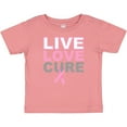 thumbnail image 3 of Inktastic Live Love Cure Breast Cancer Boys or Girls Baby T-Shirt, 3 of 5