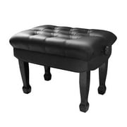 Irene Inevent Height Adjustable Leather Cushion 4 Horseshoe Legs Piano Stool