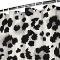 thumbnail image 3 of Black and White Leopard Pattern Shower Curtain 72"x72" ,Bathroom Decorative Shower Curtains Set with 12 Hooks,Modern Waterproof Washable Shower Curtain, 3 of 6