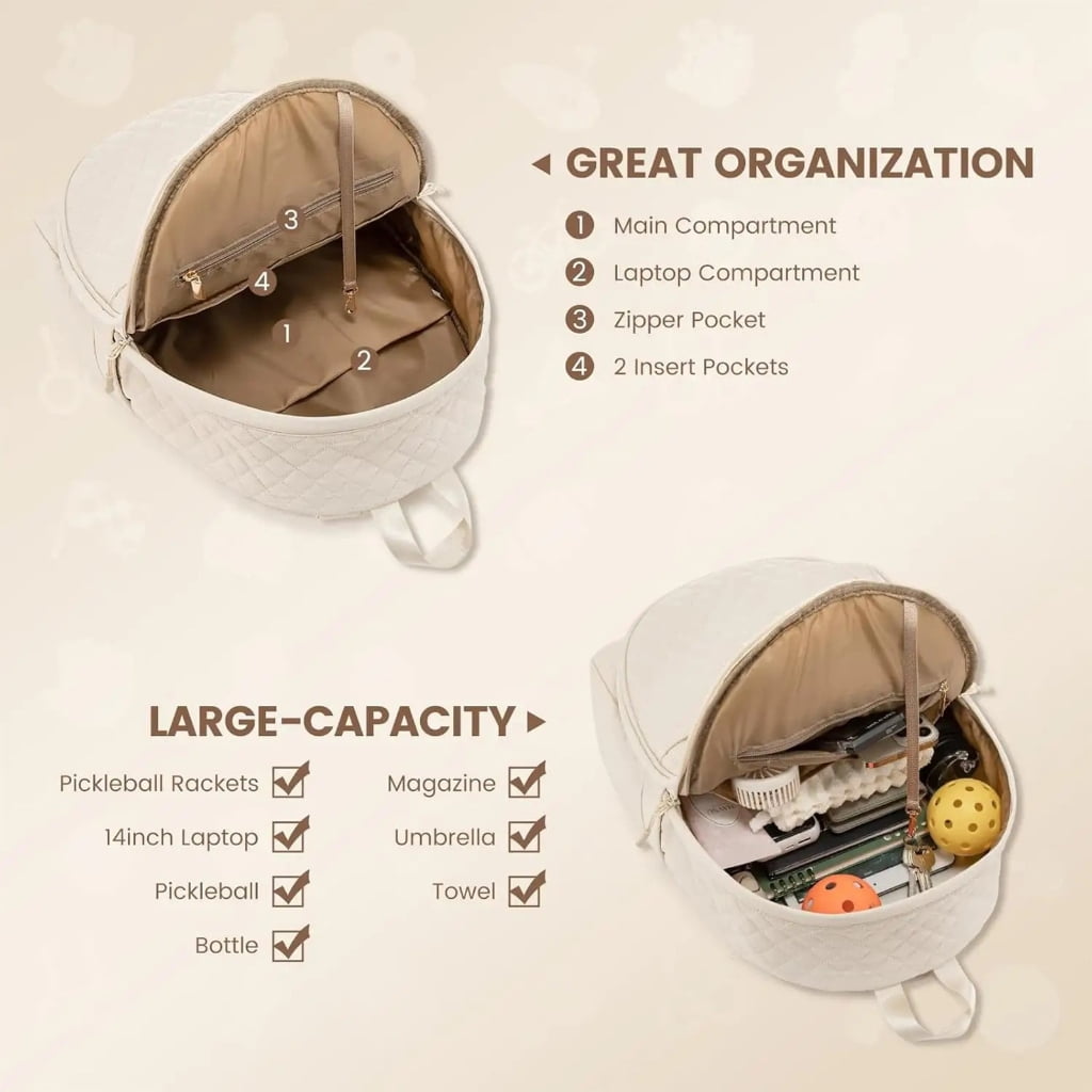 Tennis Sports Gear Bag Spacious Compartment For Rackets Multi Pocket Design Comfortable Shoulder Strap Polyester