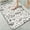 Black White Botanical, variant on 1pc Black White Botanical Bathroom Rug Bathroom Decor and Accessories- Durable,Anti Slip,And Quick Drying,Suitable For Indoor/outdoor Use - Perfect For Bathrooms,Bedrooms,Kitchens