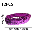 thumbnail image 2 of 12 diademas de lentejuelas elásticas y brillantes, diadema de moda para adolescentes, niñas y mujeres, 2 of 5