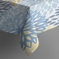 thumbnail image 3 of Blue and Yellow Floral Pattern Rectangle Tablecloth 60"x84",Waterproof Polyester Rectangle Table Cloth, Wipeable Spillproof Polyester Tablecloth for Dining, Camping, Indoor and Outdoor, 3 of 5