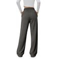 thumbnail image 3 of UDAUDU Womens Wide Leg Sweat Pants 2026 Spring Summer High Waisted Baggy Sweatpants Casual Drawstring Workout Pants with Pockets Dark Gray S, 3 of 5