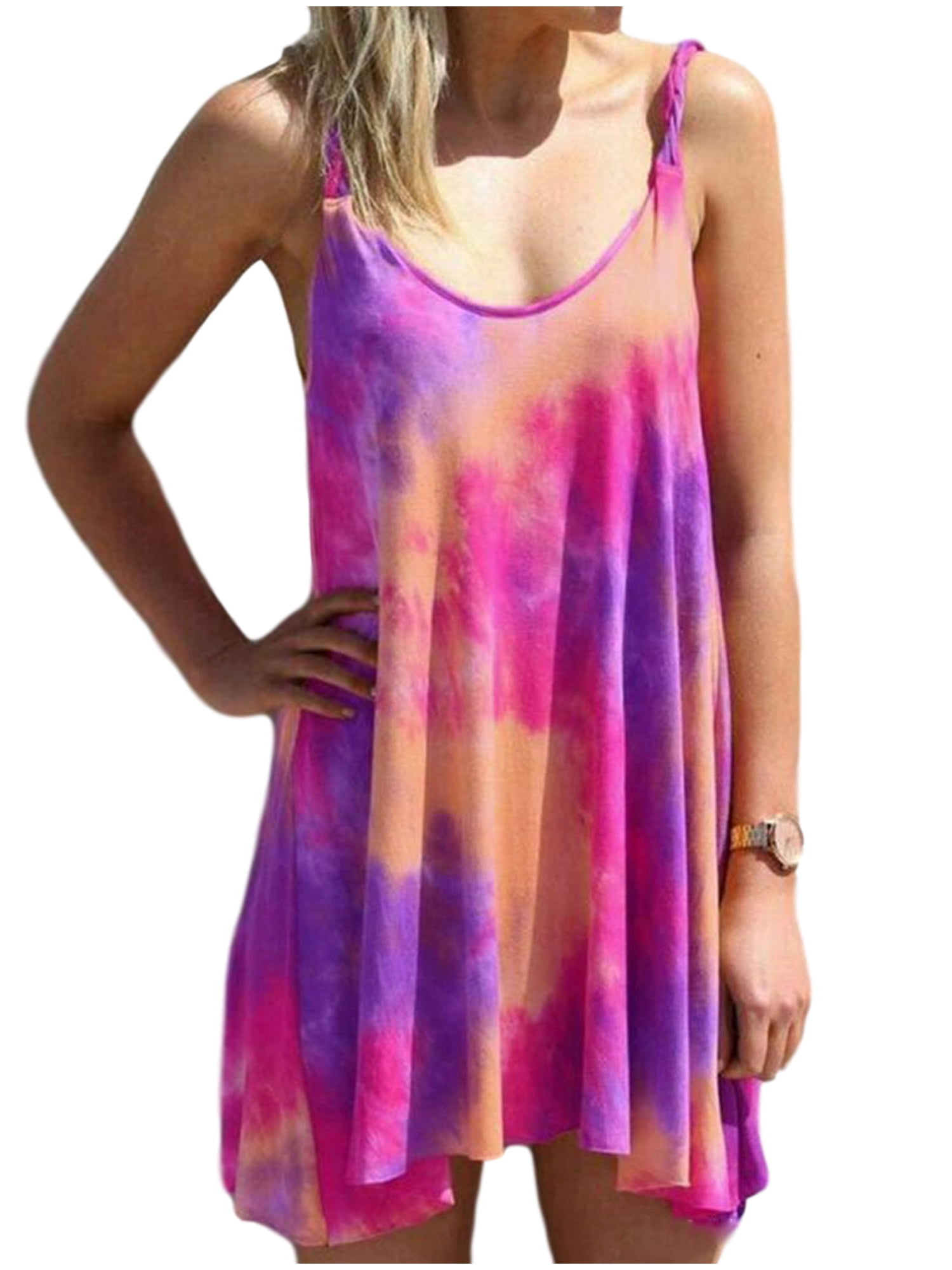 hot pink beach dress