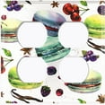 thumbnail image 3 of Metal Light Switch Plate Cover Colorful Macaron Fruit French Desserts CAK019, 3 of 13