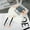 7.5cm black rod skin white sponge, variant on Janrevotw 7.5cm Mini Double-Ended Latex Sponge Eyeshadow Stick One Swipe Portable 30pcs Box Eyeshadow Brush Nail Brush