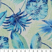 Berkshire Home 100% Polyester 54 Indoor/Outdoor Tacori Turquoise Fabric, by the Yard